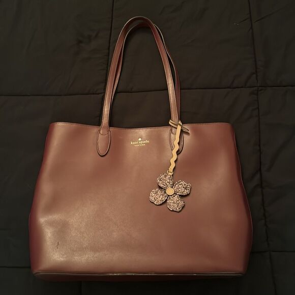 Kate Spade Purple/Maroon Medium sized tote. - Picture 5 of 13